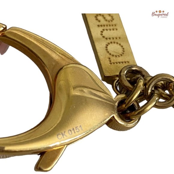 Authentic LOUIS VUITTON Goldtone Tapage Key Holder And Bag Charm - Picture 7 of 12